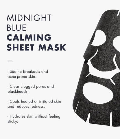 Dear, Klairs Midnight Blue Calming Sheet Mask - Bamboo Charcoal, 25ml