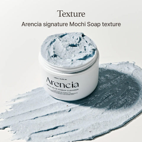 Arencia Fresh Blue Hyssop Rice Mochi Cleanser 120G