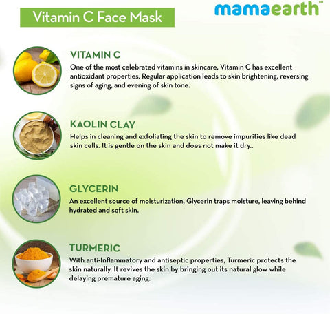 Mamaearth Vitamin C Face Mask for Skin Illumination - 100 g