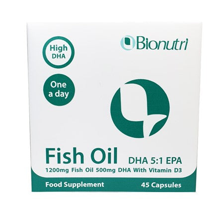 زيت السمك BioNutri DHA 5:1 EPA (45 كبسولة)