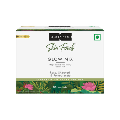 KAPIVA Glow Mix Rose, Shatavari & Pomegranate 30 Sachets + Free Kapiva Get Slim Mix (Powder)150 gms