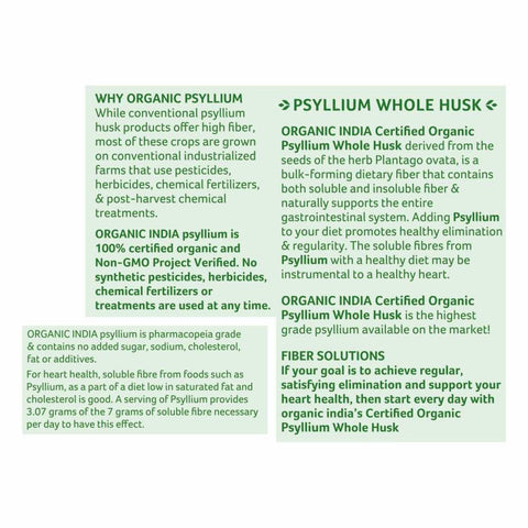 ORGANIC INDIA PSYLLIUM WHOLE HUSK CAN 100g - Image 5