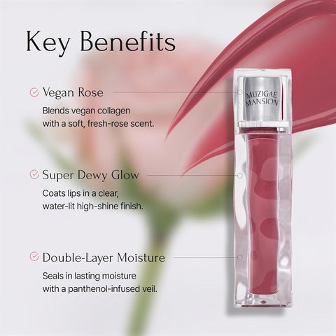MUZIGAE Mansion Icy Glow Lip Tint with Vegan Collagen - 5ml