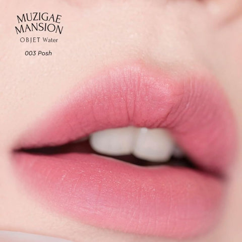 MUZIGAE Mansion OBJET Water Lip Stain Matte Lipstick 003 Posh - 5.8ml