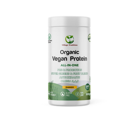 Village Tradition ORGANIC VEGAN PROTEIN - MANGO