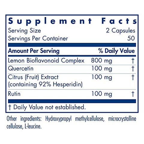 Allergy Research Quercetin Classical Bioflavonoids -100 Vegetarian Capsules