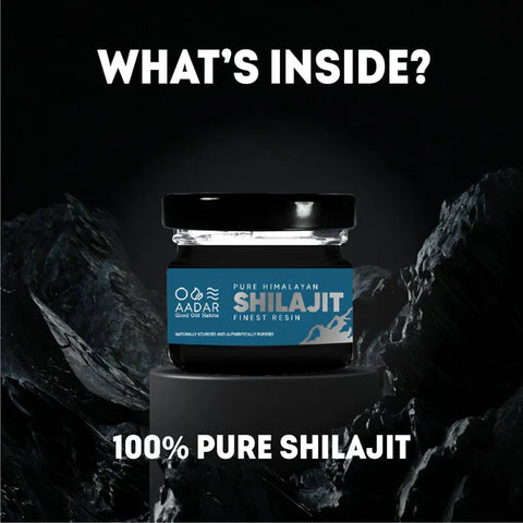 AADAR Pure Himalayan Shilajit (Pack of 2) + AADAR Performance Oil FREE