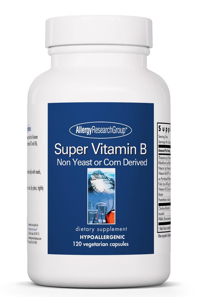 Allergy Research  Super Vitamin B Complex 120Caps