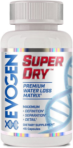 Evogen Nutrition Super Dry Water Loss,  45 Capsules