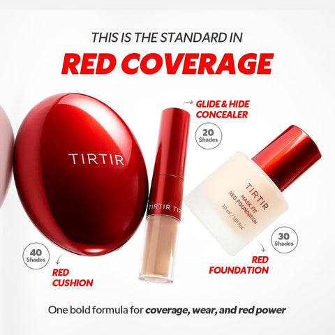 TIRTIR Mask Fit Red Foundation - Hydrating, Pore-Blurring - 30ml